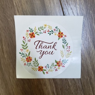 nhãn decal thank you có sẵn size 8,5cm