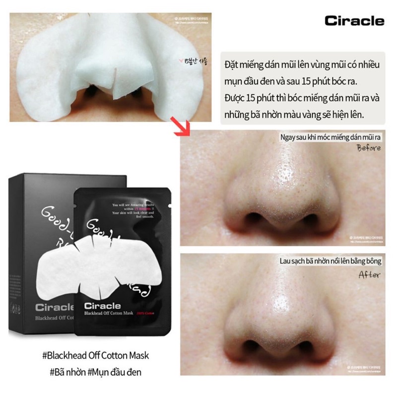MIẾNG ĐẨY MỤN ĐẦU ĐEN GOODBYE BLACKHEAD CIRACLE