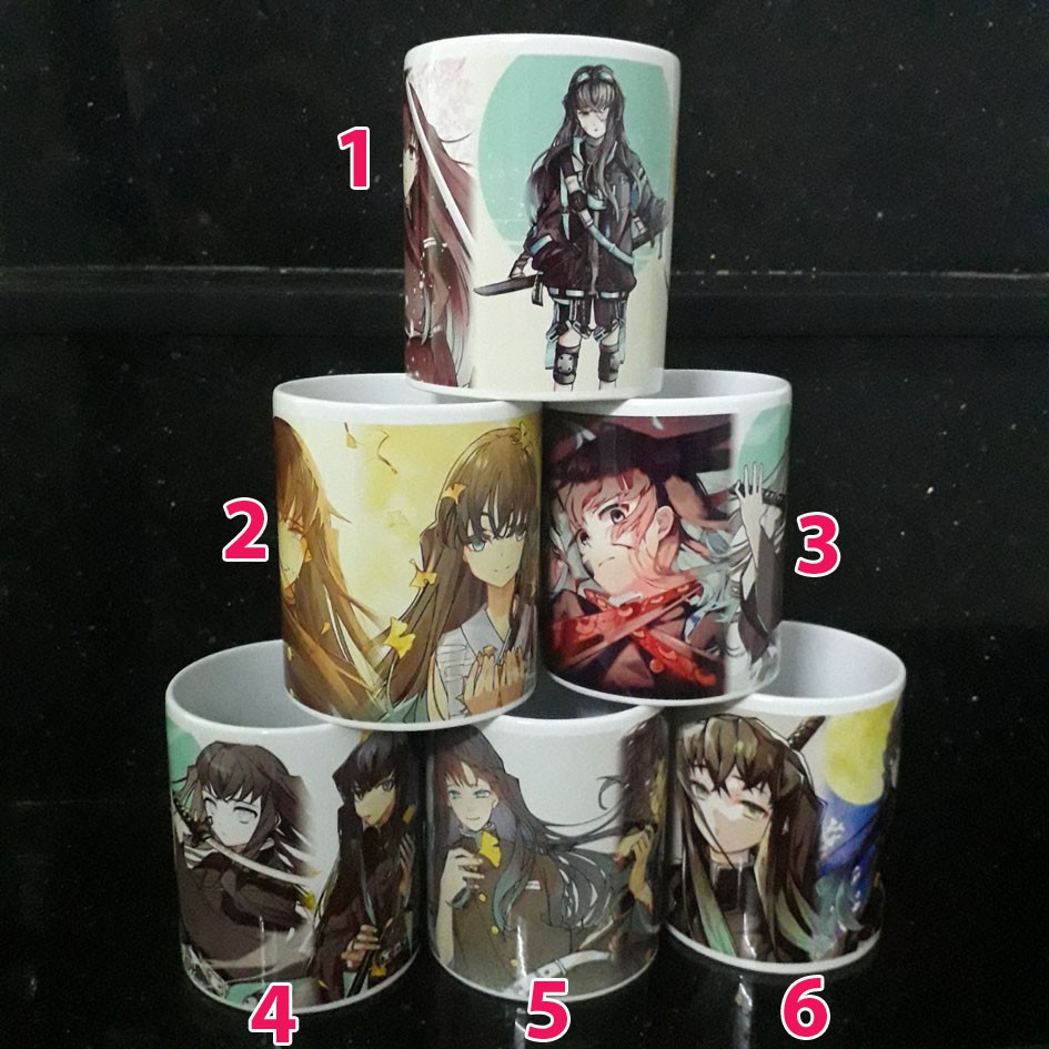 Ly sứ/ Cốc sứ anime Kimetsu No Yaiba /Thanh Gươm Diệt Quỷ/ Trụ Cột/ Diệt Quỷ Cứu Nhân nhân vật Hà Trụ