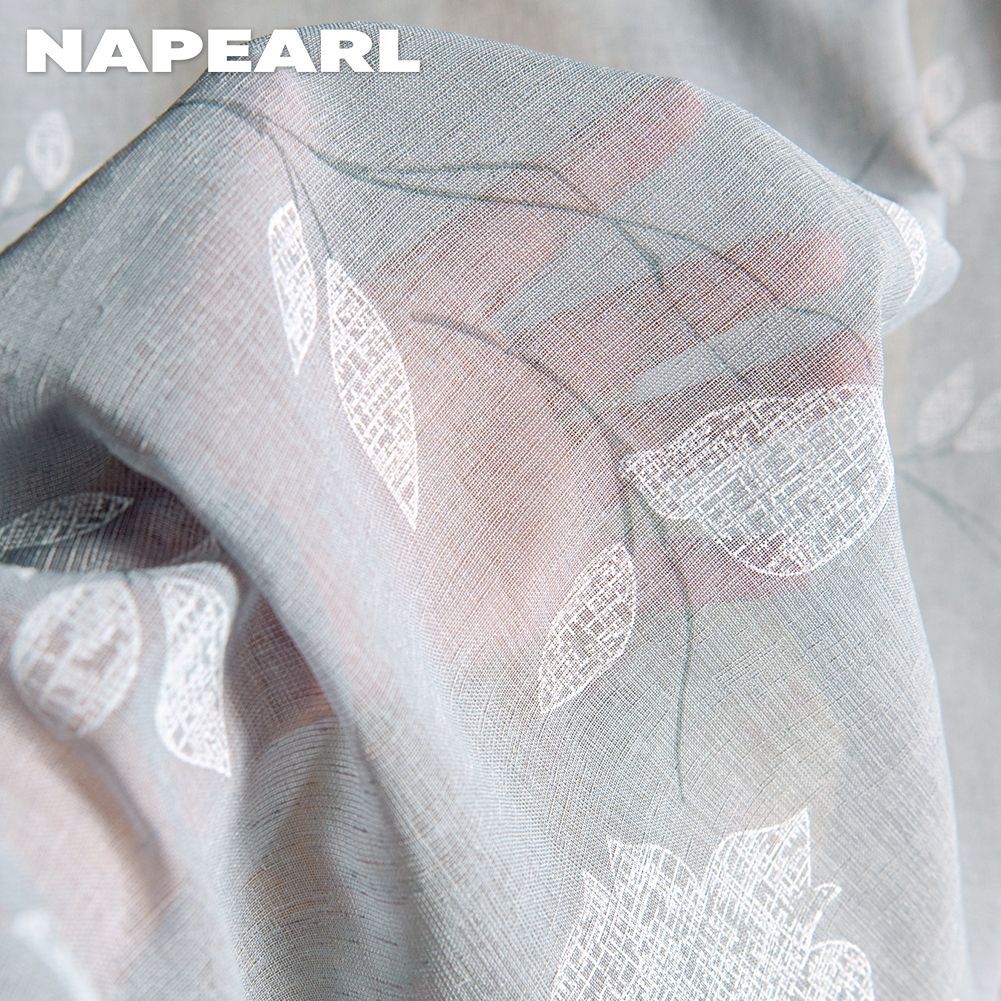 Napearl Rèm Cửa Vải Tuyn Họa Tiết Hoa Mới