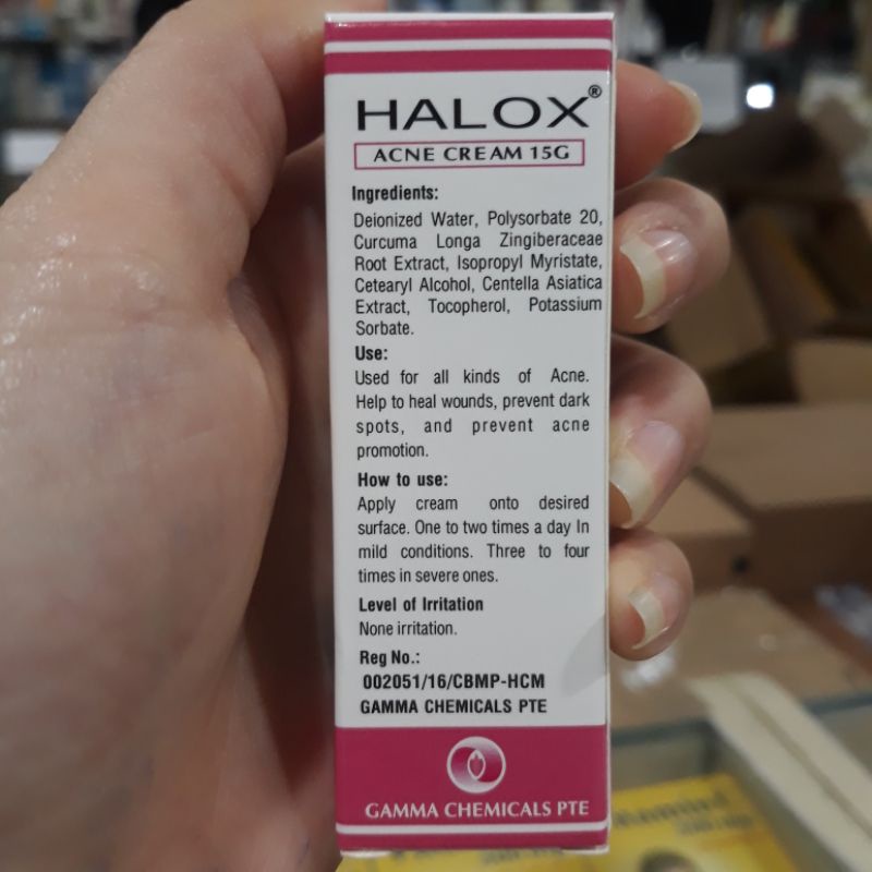 Kem mụn HALOX ACNE CREAM 15g