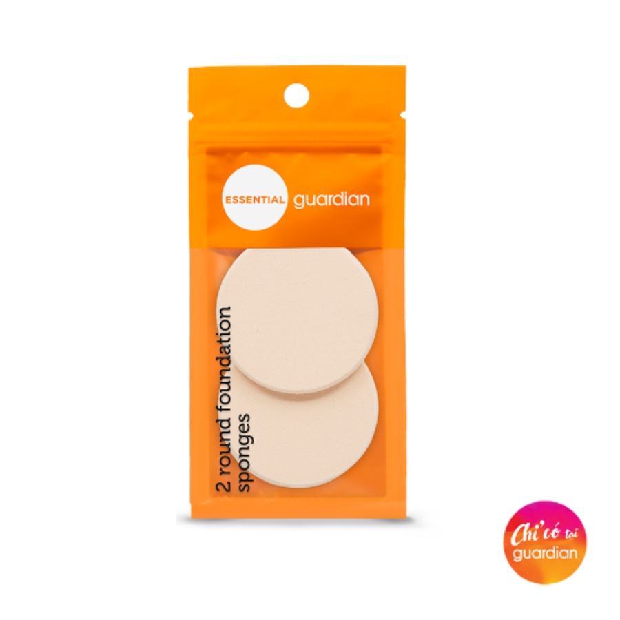 Bông Mút Tròn Round Foundation Sponges Guardian 2 Cái