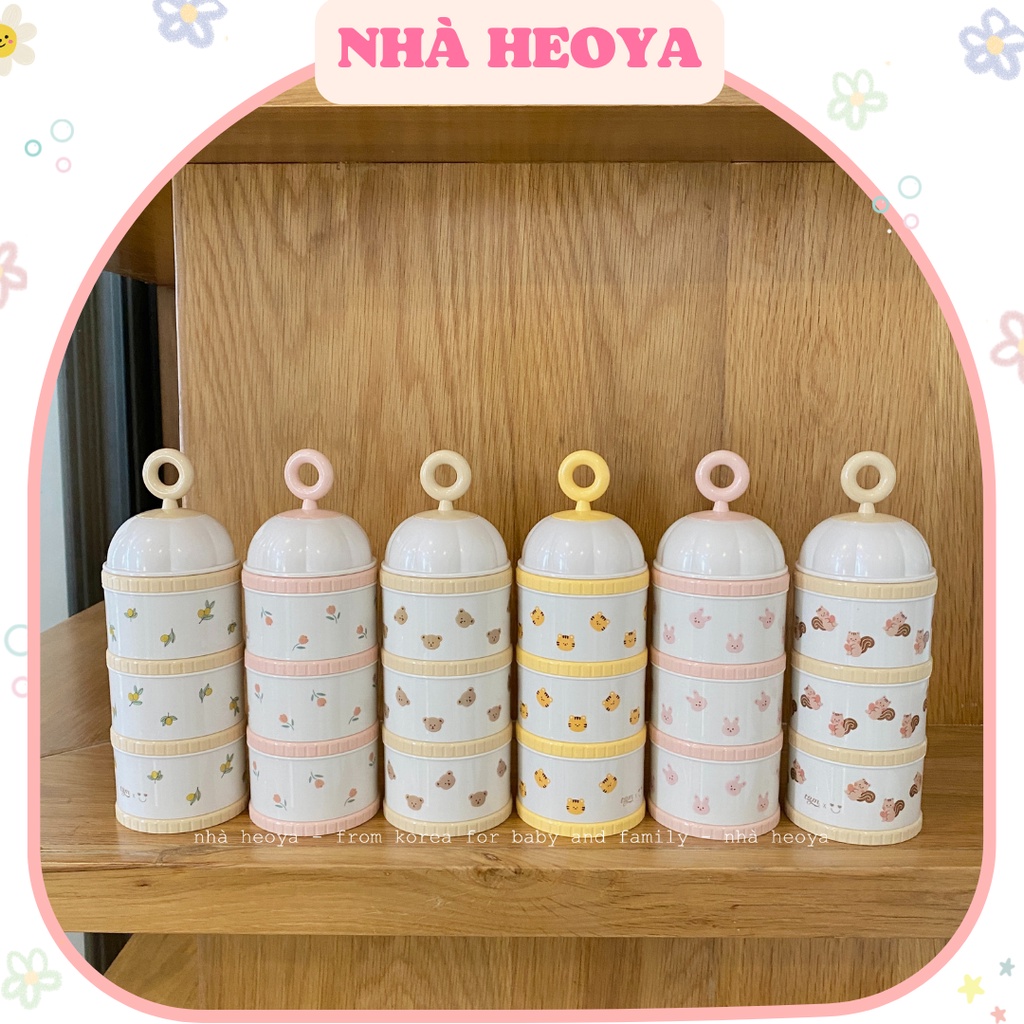 HỘP CHIA SỮA BA NGĂN CHO BÉ DOTTODOT x TGM