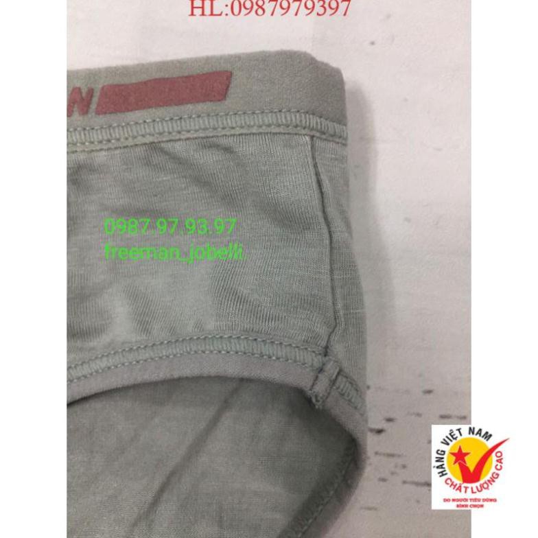 quần xì nam size bình thường đến size đại Freeman 6040-6050,giá cty 69k-bán 45k,quần sịp cotton lụa[hình thật + video