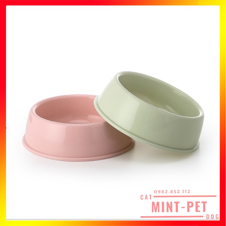 Bát ăn đơn bằng nhựa cho thú cưng chó mèo #MintPet