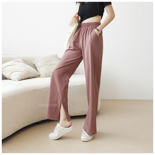 Quần culottes dài lưng bo chun 5 màu