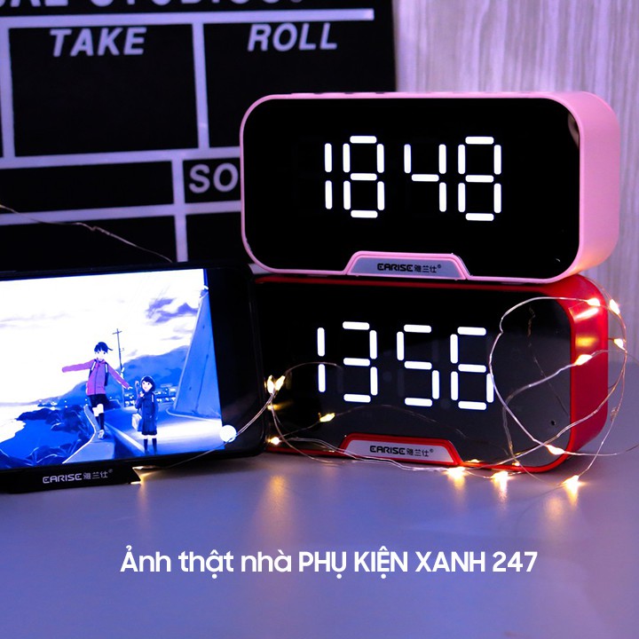 Loa Bluetooth G10 Tích Hợp Đồng Hồ, Màn Hình Tráng Gương,Nghe Đài FM - 𝐁𝐀̉𝐎 𝐇𝐀̀𝐍𝐇 𝟏𝟐 𝐓𝐇𝐀́𝐍𝐆