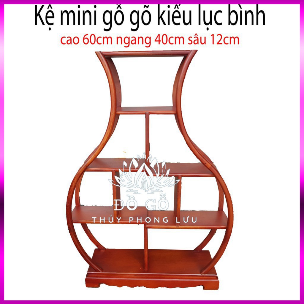 GIÁ GỐC  kệ mini gia dụng hình lục bình-gỗ gõ