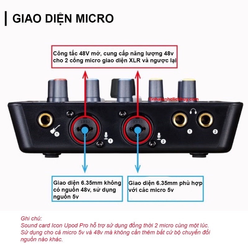 Sounrd Card icon Upod Pro hàng chính hãng BH 1 Năm