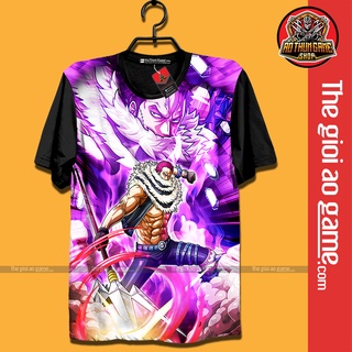 Áo thun One Piece Katakuri (3D Đen) Áo One Piece Charlotte Katakuri, áo đảo hải tặc Anime Manga (Shop AoThunGame