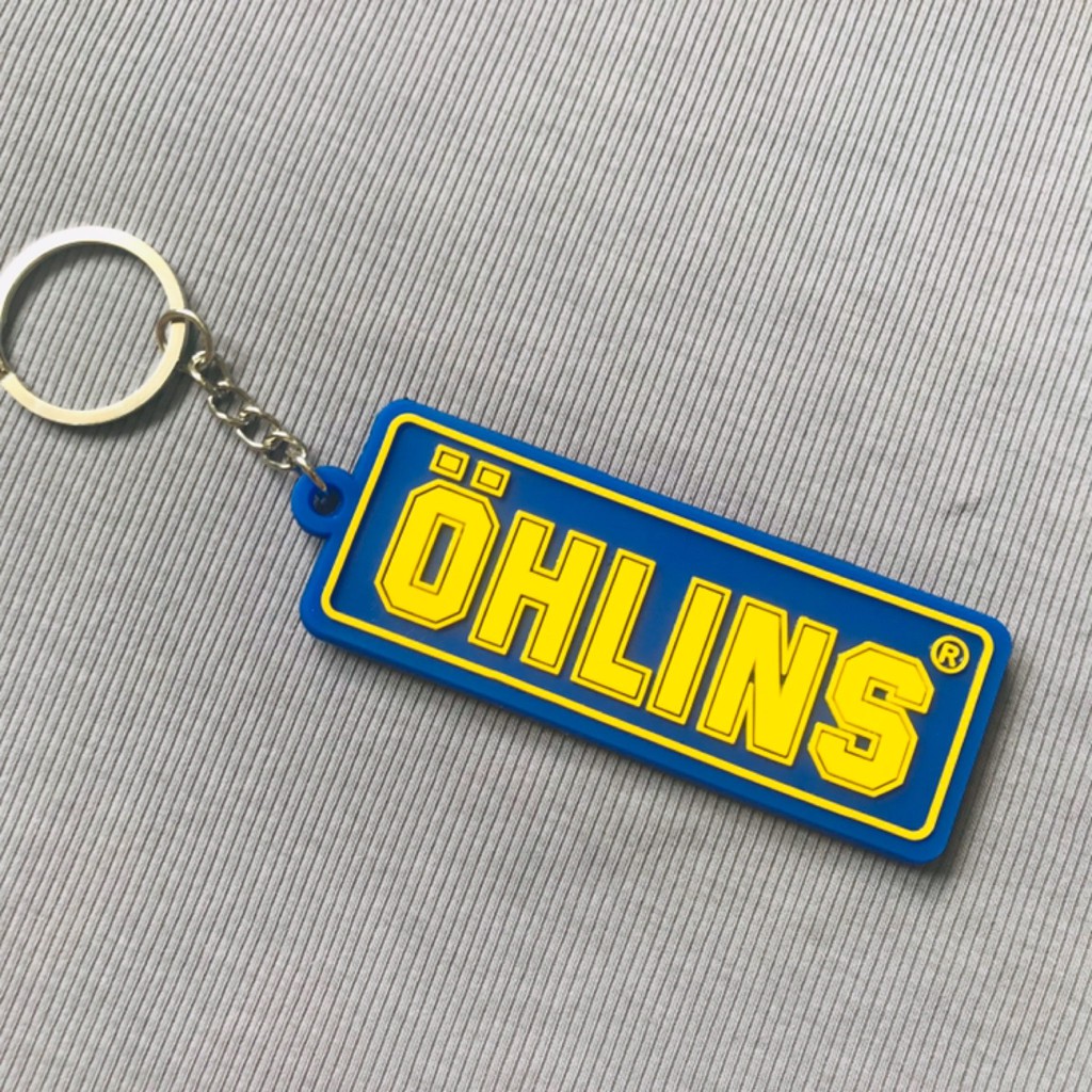 Móc khóa ohlins xanh thời trang