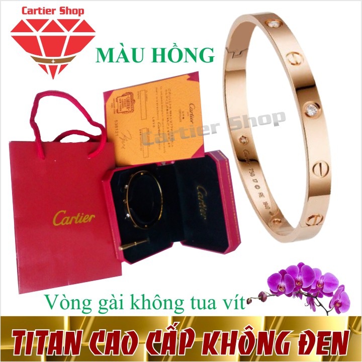 LẮC TAY TITAN CARTIER màu TRẮNG, VÀNG, HỒNG | VÒNG TAY CATIER