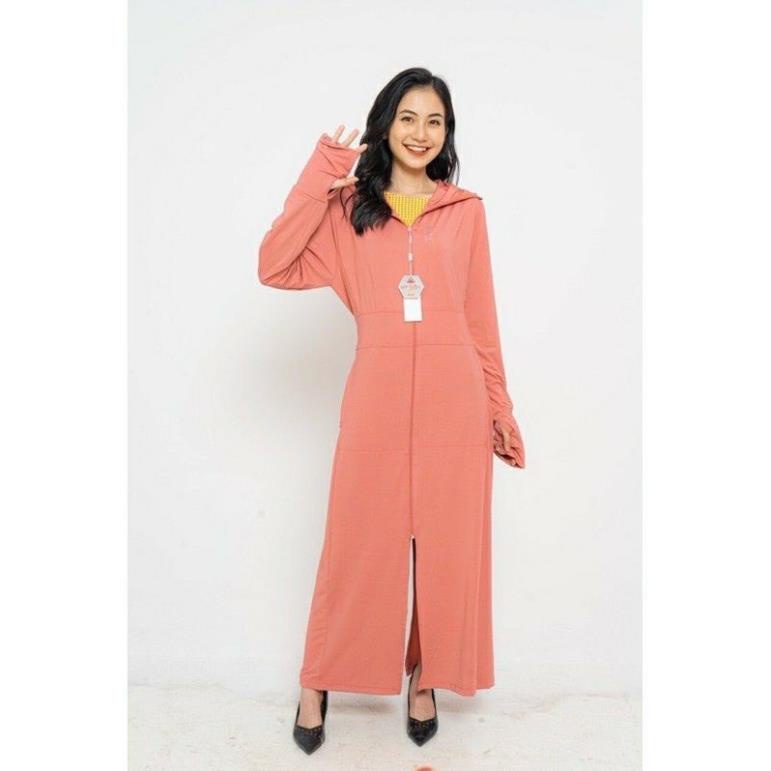 Áo chống nắng nữ 2 lớp toàn thân vải thun hạt xoàn co giãn 4 chiều , áo choàng chống nắng 2 lớp dày dặn chống tia UV