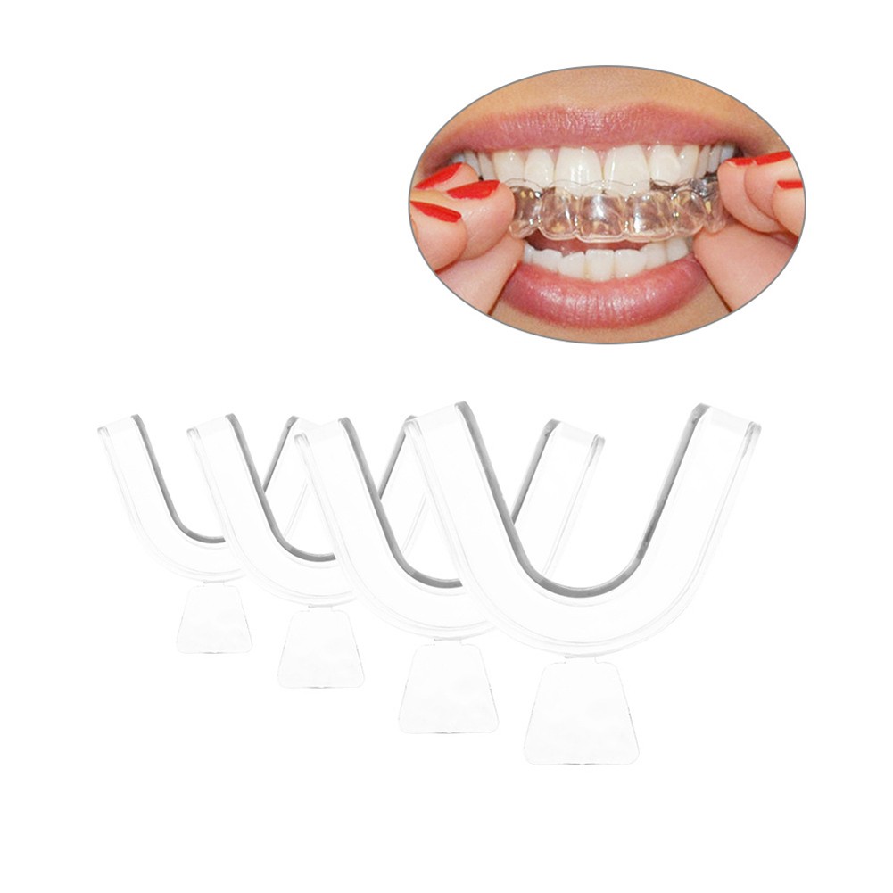 Set 2 khay ngậm làm trắng răng chất liệu silicone an toàn cấp thực phẩm tiện dụng