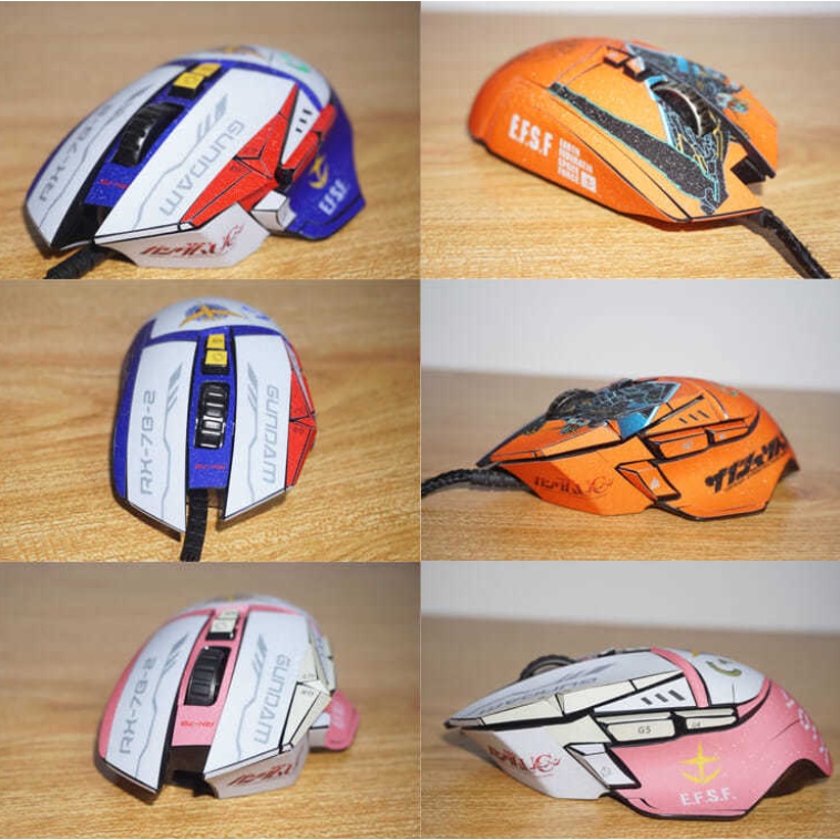 Suitable For Logitech G502 Mouse Sticker Hero SE Anime Gundam Series Frosted Film