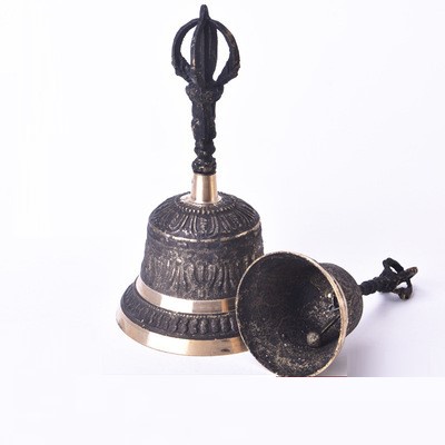 Chuông Lắc Cầm Tay Bằng Đồng Đường Kính 8cm