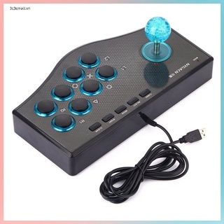✨chất lượng cao✨3 In 1 USB Wired Game Controller Arcade Fighting Joystick Stick Gaming Console