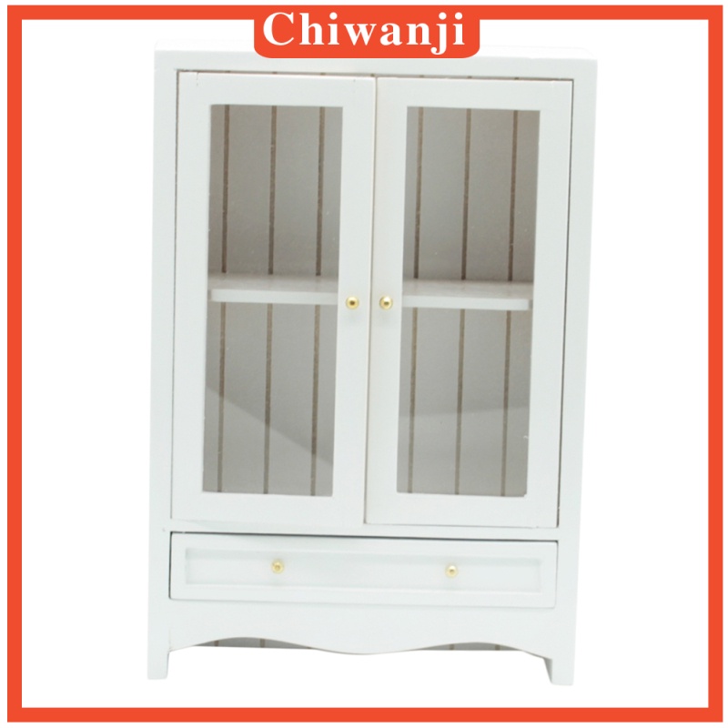 Tủ Quần Áo Mini Phong Cách Châu Âu Tỉ Lệ 1 / 12 Cho Nhà Búp Bê