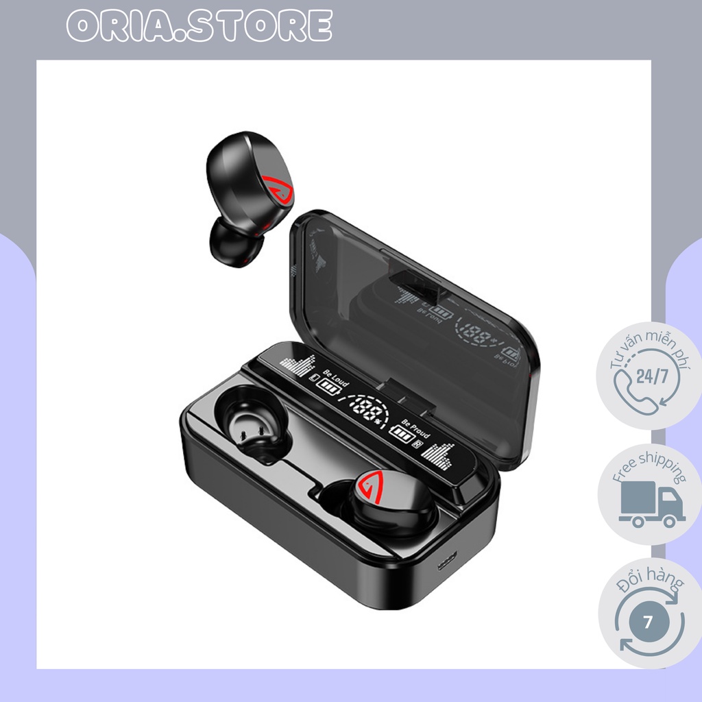 Tai nghe bluetooth V5.2 S10 Pro cao cấp, cảm ứng vân tay, hỗ trợ đàm thoại, nghe nhạc 10h, kiêm sạc dự phòng 2200mAh