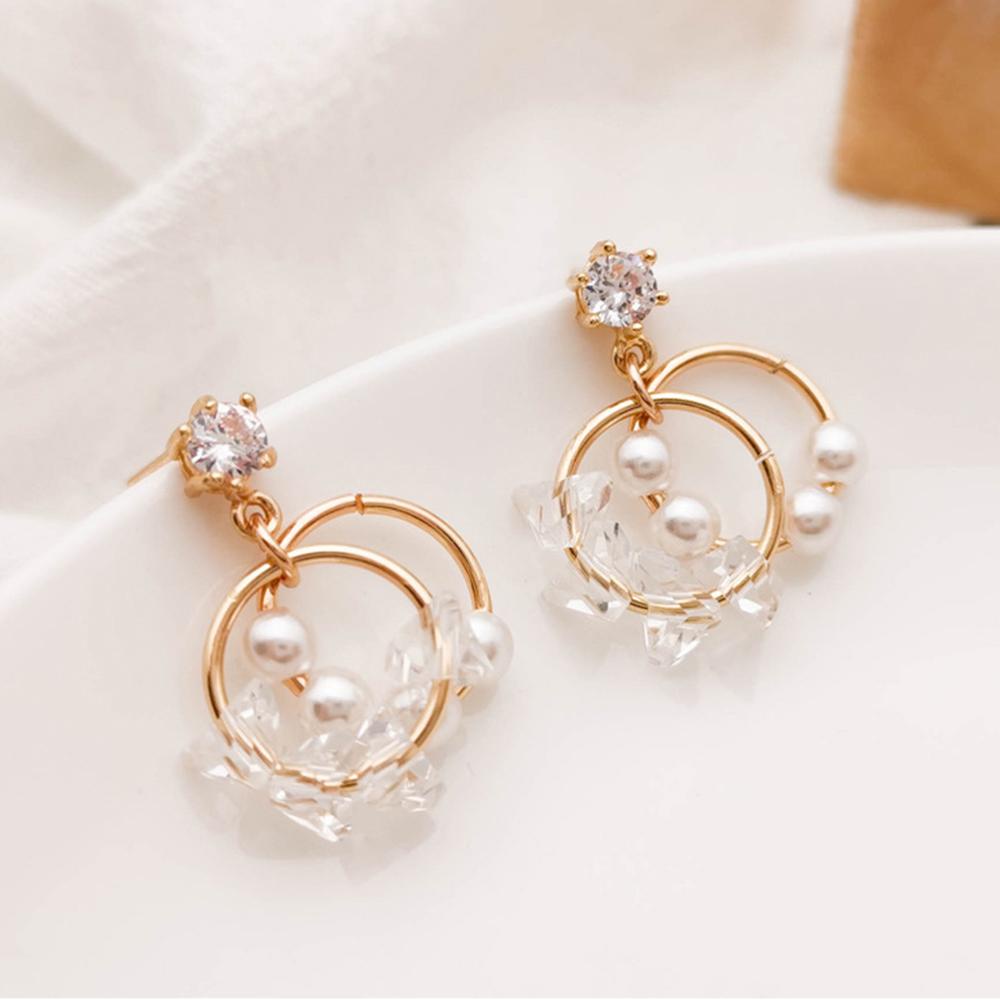 MXGOODS Bông Tai Ngọc Trai Thời Trang Cho Nữ