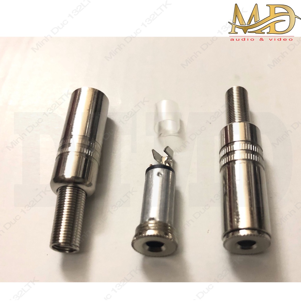 Jack 3.5mm female - Đầu Giắc 3.5 ly cái, 3.5 Ly âm xi trắng