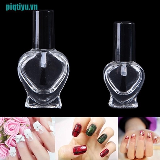 Sơn Móng Tay Thủy Tinh Trong Suốt Hình Trái Tim Dễ Thương 5 / 10ml