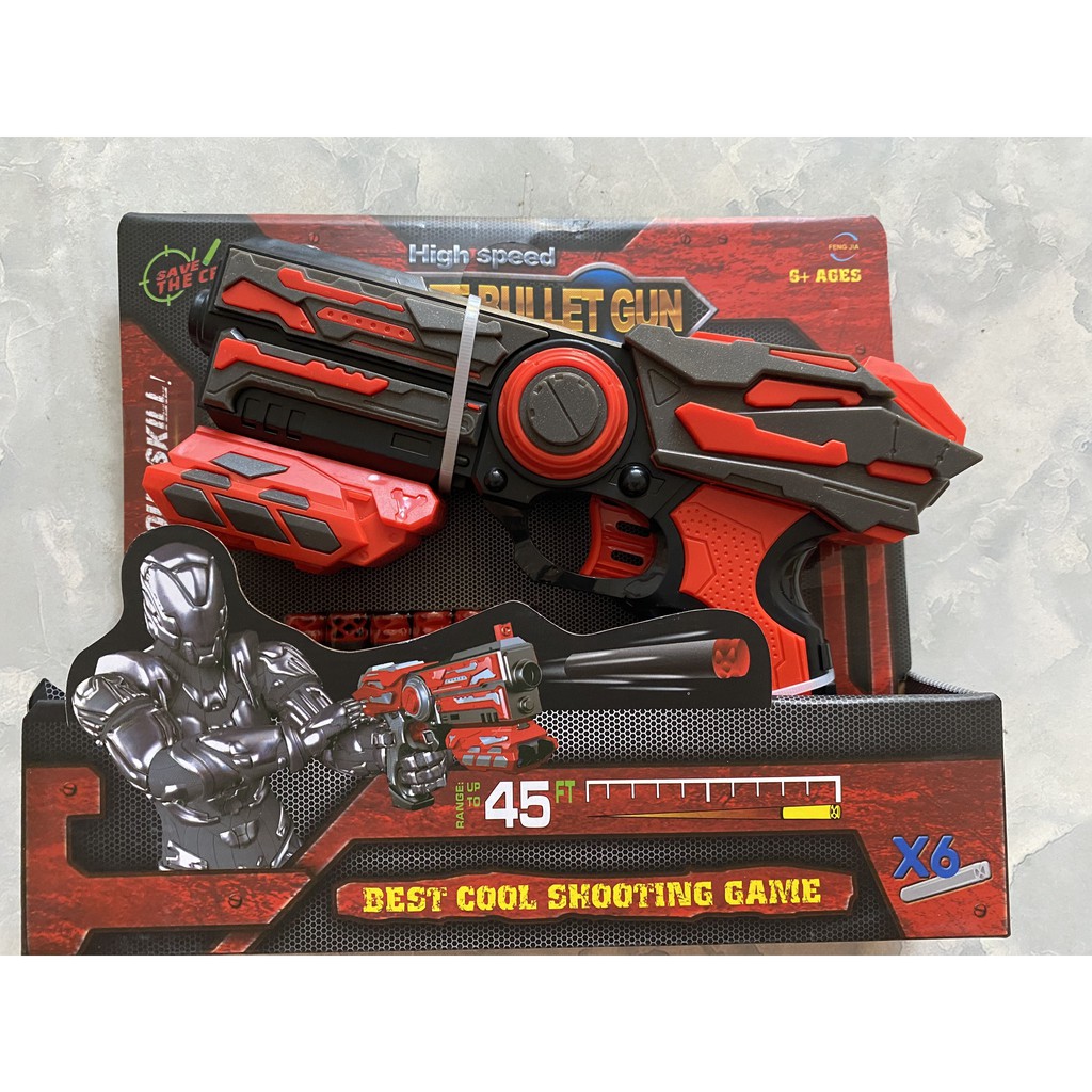 Đồ chơi hành động siêu nhân đỏ đen hít xốp cao cấp Do155