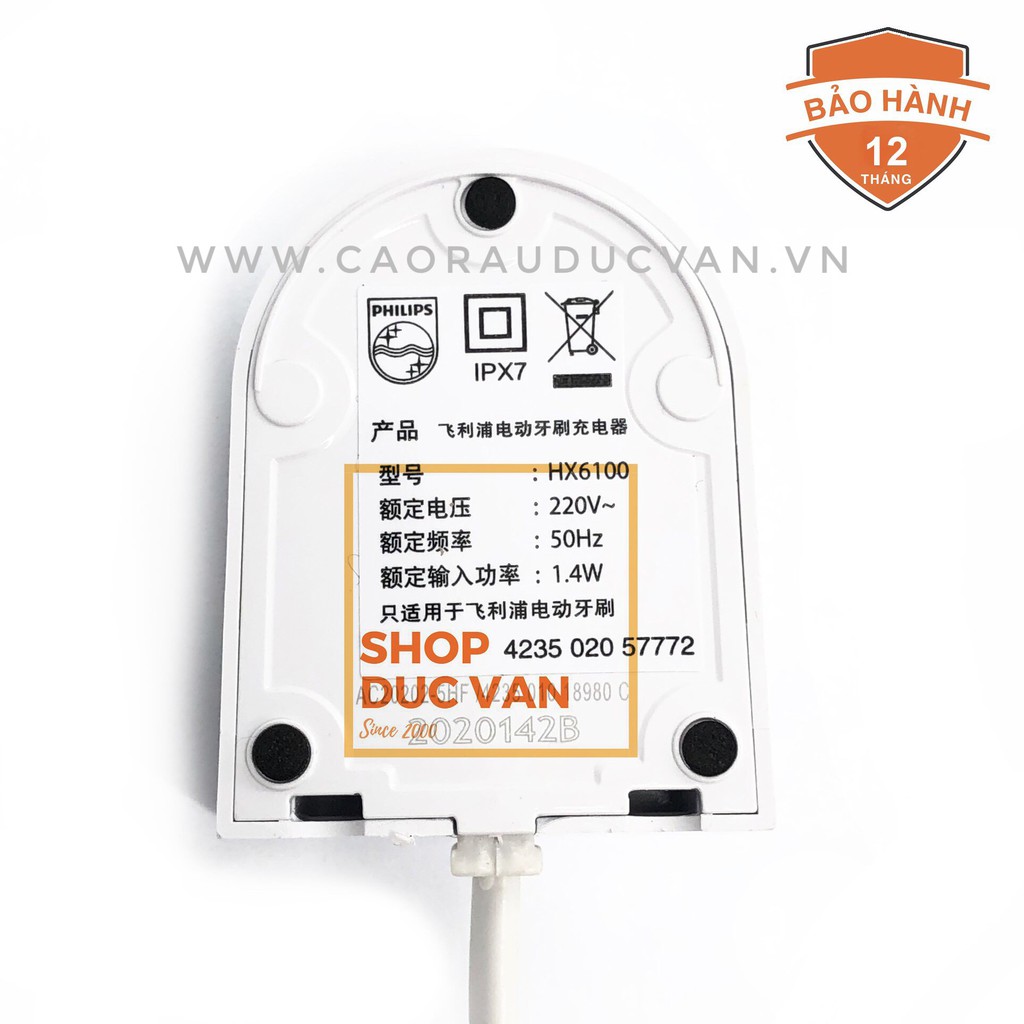 Đế sạc bàn chải đánh răng điện Philips Sonicare HX6100 - Shop Đức Vân