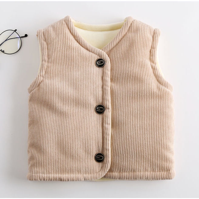 [babycat] Hàng Có Sẵn Áo Khoác Ghi Lê Cách Nhật Bản Hàn Quốc [Lông Cừu Siêu Dày] Phong Cách Thu Đông Cho Trẻ Sơ Sinh Cỡ Nhỏ Vừa Nhỏ / Trẻ Em