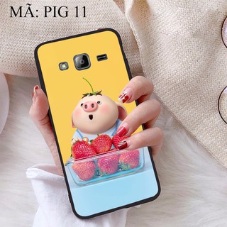 Ốp lưng Samsung J3 viền dẻo TPU BST Pig Cute