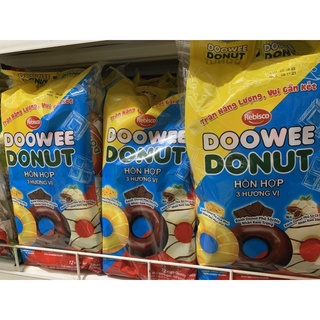 Bánh Doowee Donut phủ socola nhân kem trứng 360g