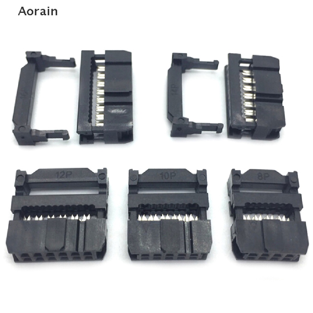 Set 10 Đầu Nối Dây Cáp 6 / 8 / 10 / 12 / 14-50Pin IDC 2.54mm