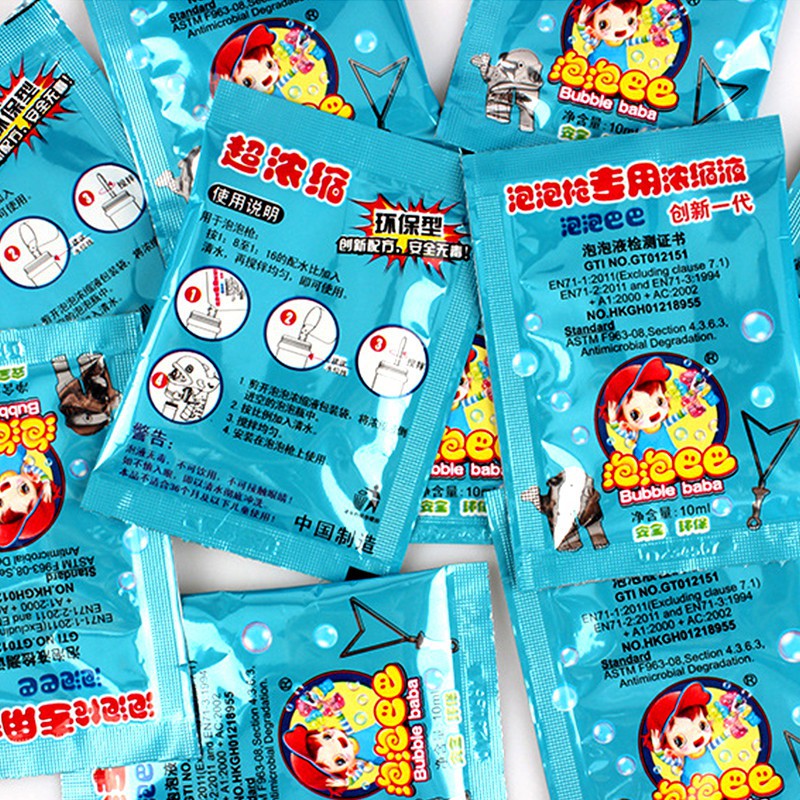 💥 Túi Nước Xà Bông 💥 Dùng pha bong bóng cho que thổi,máy phun,bong bóng ra nhiều.
