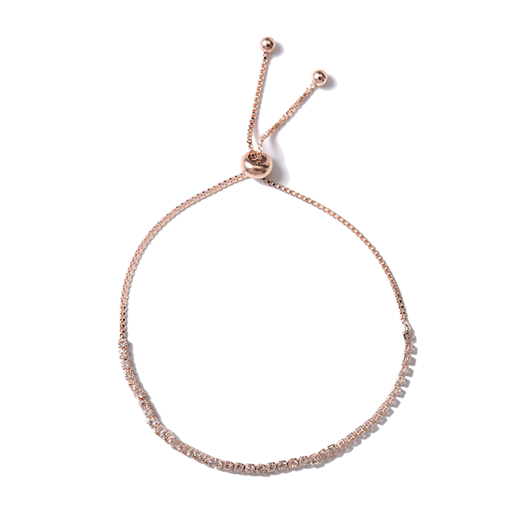 ✨ 【✅COD】 ✨Simple Retractable Rhinestone Claw Chain Adjustable Bracelet Women Korean Fashion New Bracelet Girlfriend Gift