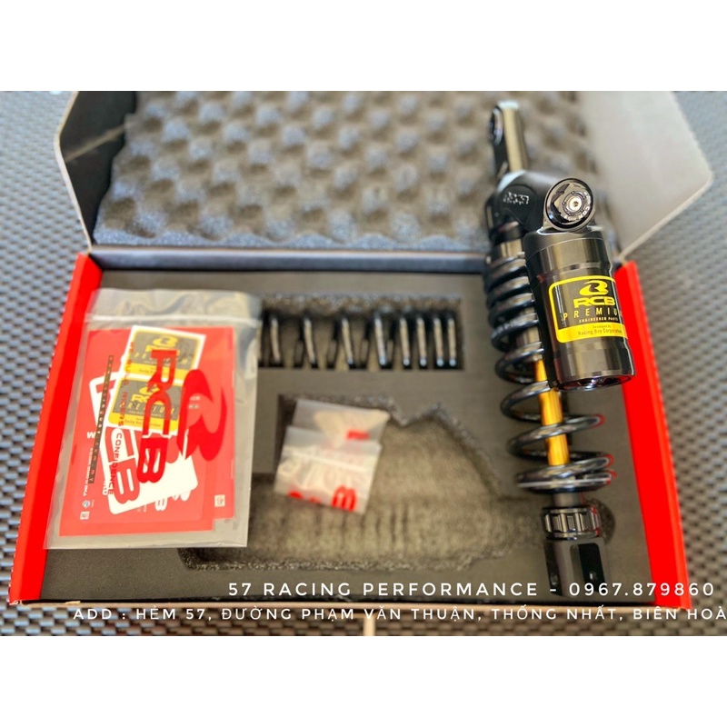 Phuộc Racing Boy VD Seri 2 chỉnh Đen Ty Vàng Vario, Click, Vision