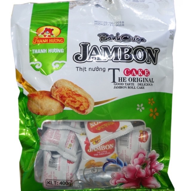 bánh cuộn jambon kèm tặng