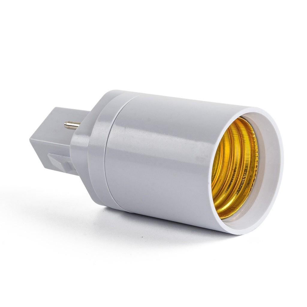 Chuôi đèn led g24 đến E27 2 pin