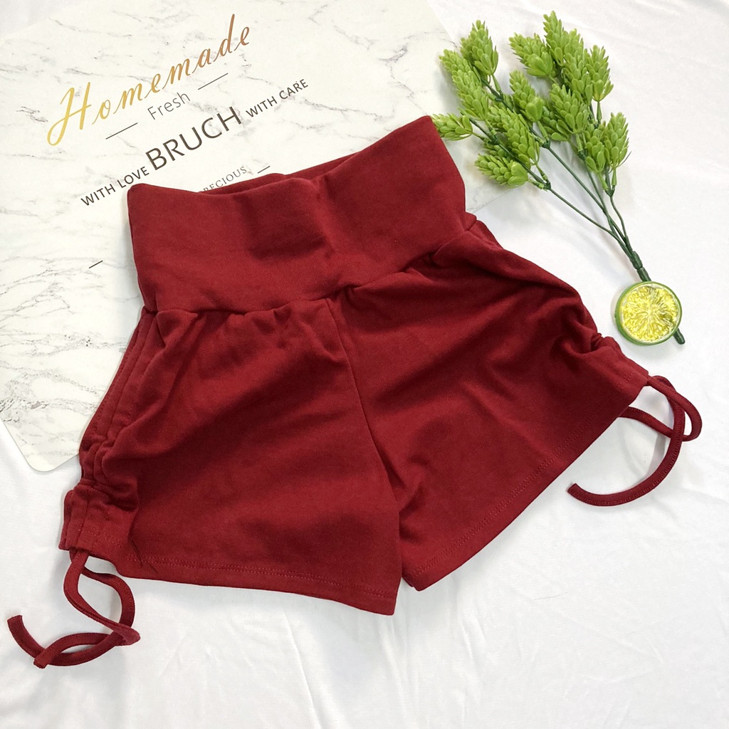 [XẢ HÀNG]Quần đùi nữ size 38kg-42kg - quần sọt short nữ thun gân rút dây - QNU42