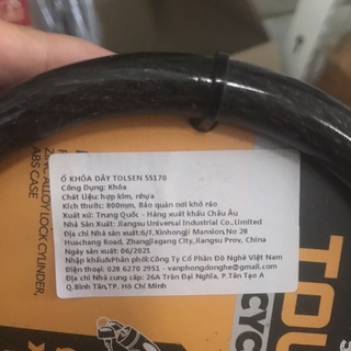 Khoá dây cáp Tolsen 55170 - Bicycle lock
