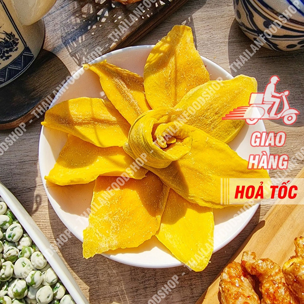 Xoài Sấy Dẻo Miếng To - Lon 500gram