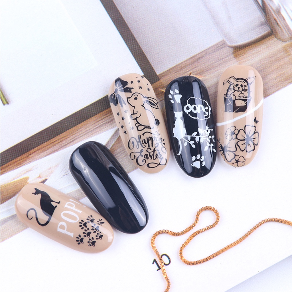 Khuôn Dập Móng Tay Họa Tiết Hoa Và Bướm Độc Đáo