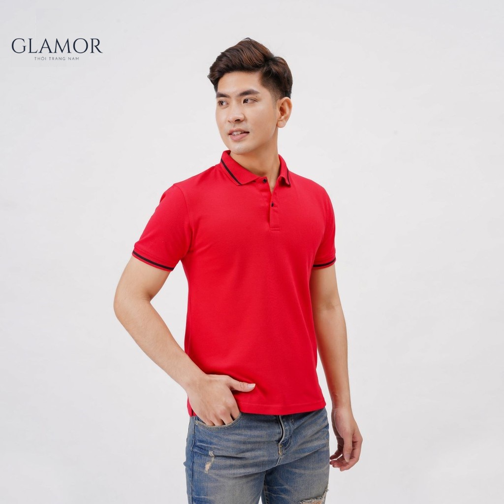 Áo polo nam đẹp cổ viền cotton thấm hút mồ hôi