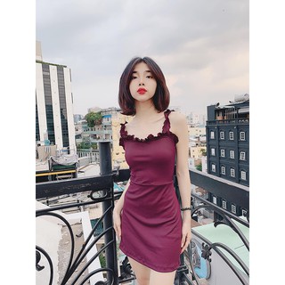 Váy ôm body tím mận