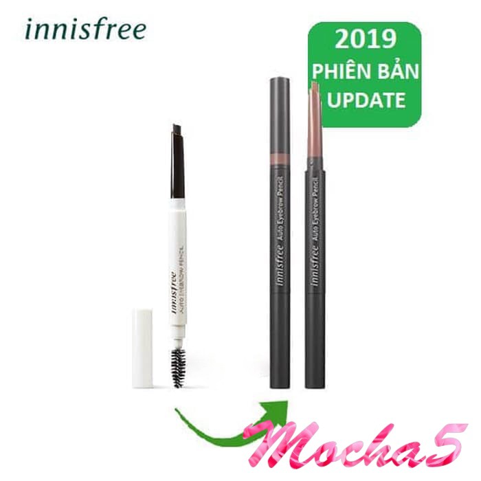 Chì kẻ mày chống nước INNISFREE Auto Eyebrow Pencil 2 đầu mẫu mới 2019 ( Sẵn - Auth ) | BigBuy360 - bigbuy360.vn