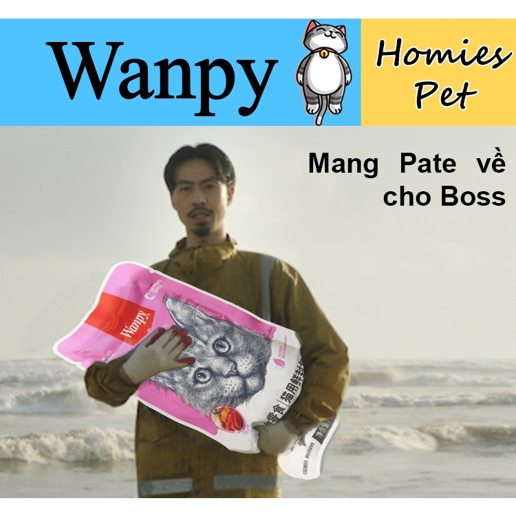 Pate Wanpy[CHÍNH HÃNG], súp thưởng cho mèo Wanpy, thức ăn cho mèo - Homies Pet