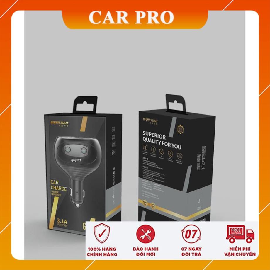 Bộ chia tẩu Yopin chia 2 nguồn tẩu, 2 cổng sạc 3.1Amax - CAR PRO