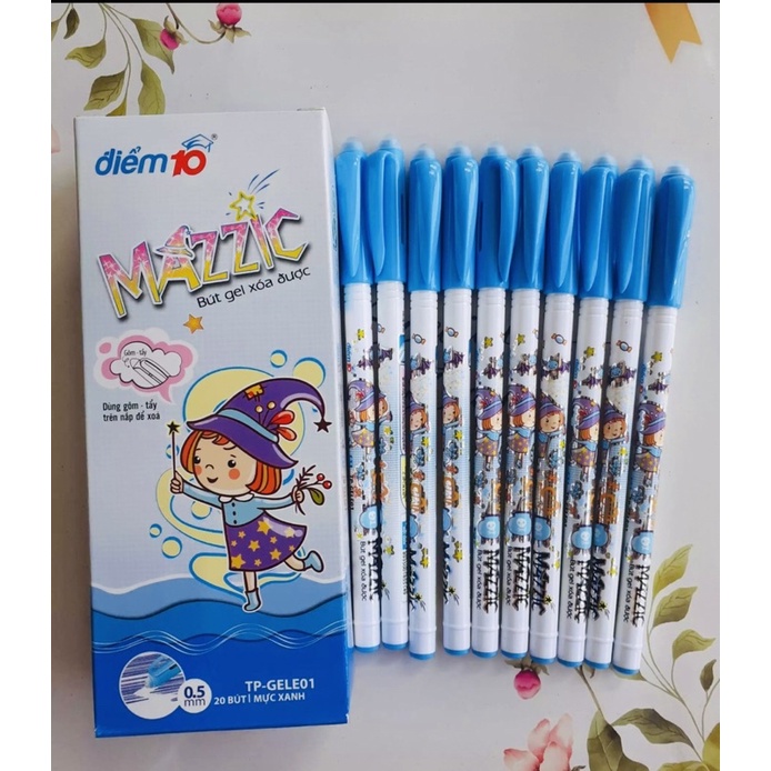Bút Gel Xóa Được Mazzic Thiên Long TP-GELE01 - Mực Tím/Xanh