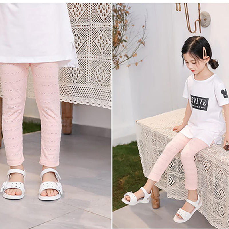 Quần Cotton Dài Chống Muỗi Cho Bé Gái