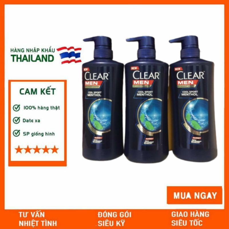 Dầu Gội Clear Men 450ml Thái Lan