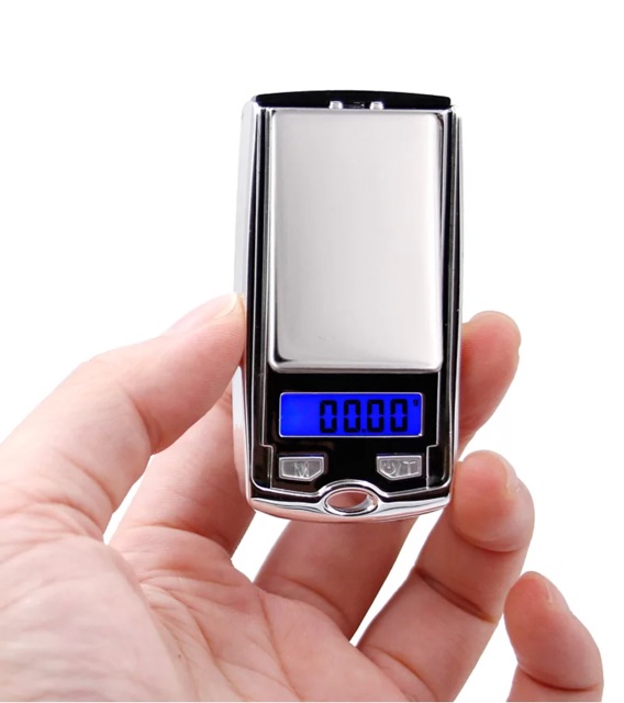 Cân điện tử tiểu ly 100g 0.01g mini bỏ túi nhỏ gọn hình romot xe hơi